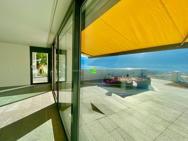 Loftwohnung mit traumhaftem Weitblick über den Lago, grosse Terrasse 2