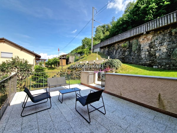 SANIERTE Ferienwohnung mit grosser Terrasse in Tessinerhaus 6