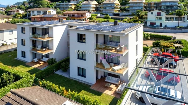 Modernes Neubau-Penthouse mit Seesicht in Piazzogna, ruhig, zentral 3