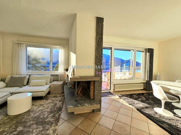 Ihr Logenplatz am Lago Maggiore: Attika mit Hallenbad und Kamin 7