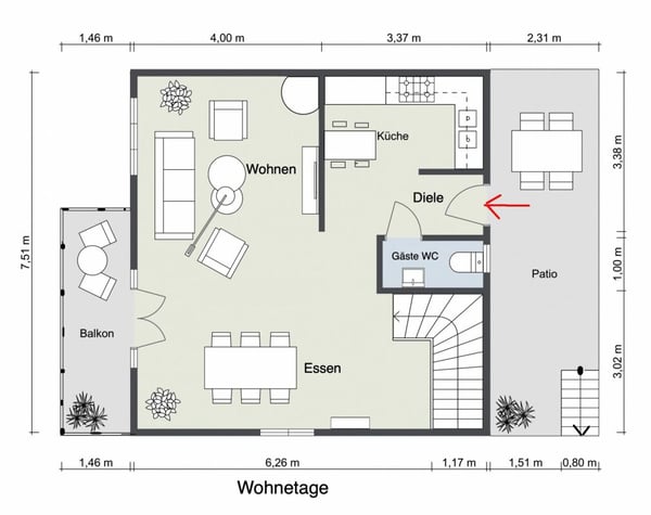 VERKAUFT !!! Charmantes Einfamilienhaus , mit Pool und mit separatem Gästestudio 21