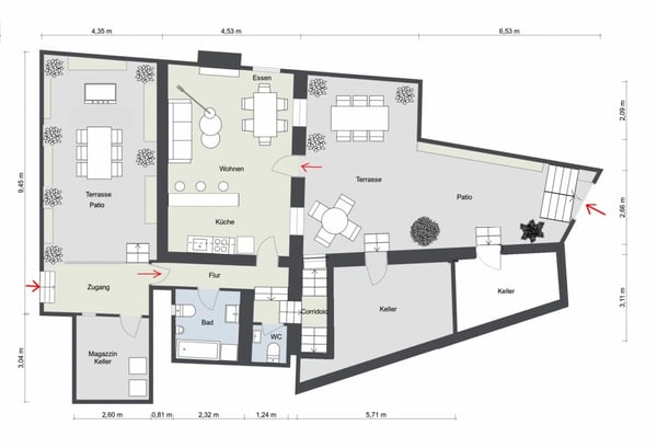 Grosses Dorfhaus mit Seesicht, schönem Garten und Parkplatz 8