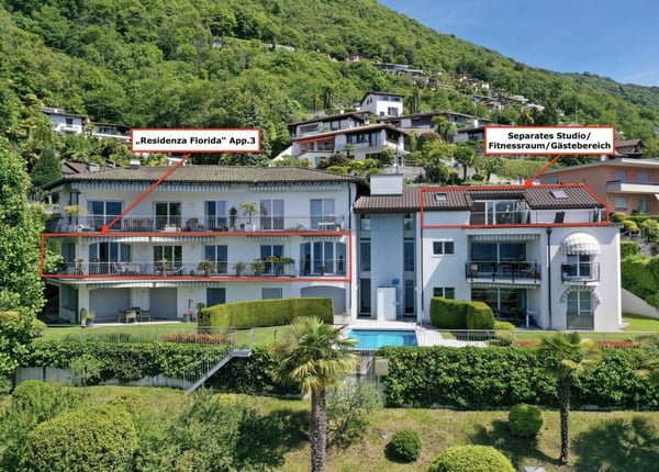 TOP LAGE mit 180° Seesicht - Exklusive Wohnung mit separatem Gästebereich und Gemeinschaftspool 2