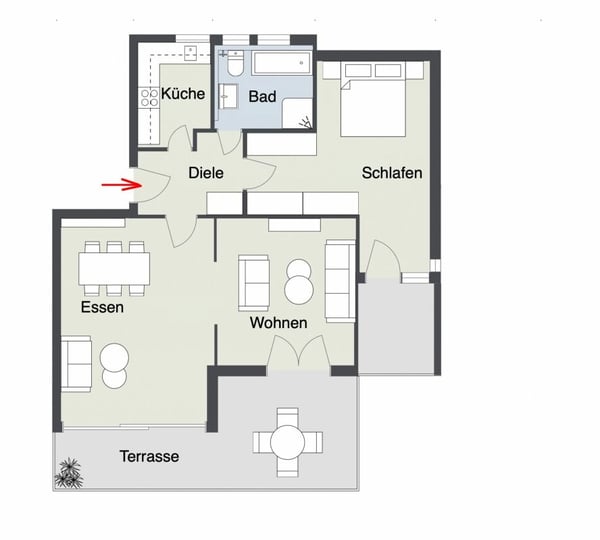 Charmante 3.5 Zimmerwohnung in Sonnenlage mit Teilseesicht und Gemeinschaftsinnenpool 6
