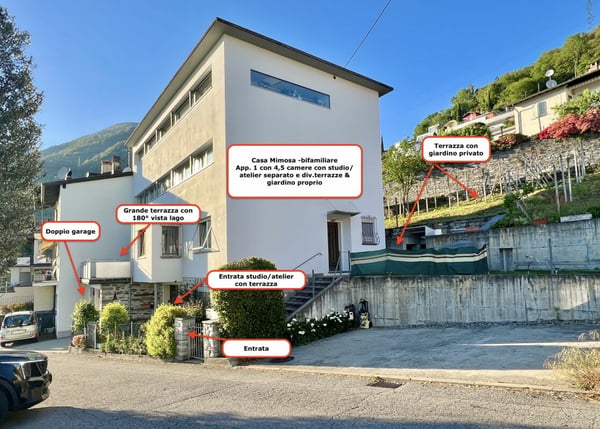 4,5 Zi. Wohnung in Zweifamilienhaus mit 180° Seesicht, grosser Sonnenterrasse & eigenem Garten 2