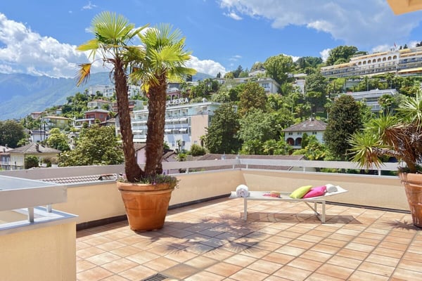 Elegante Attikawohnung mit grosser Sonnenterrasse und Gemeinschaftspool - Nähe See und Zentrum ASCONA 55