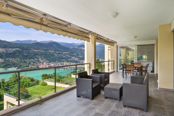 Favoloso Appartamento 5.5 locali, con Vista Lago e Piscina a Montagnola, Svizzera