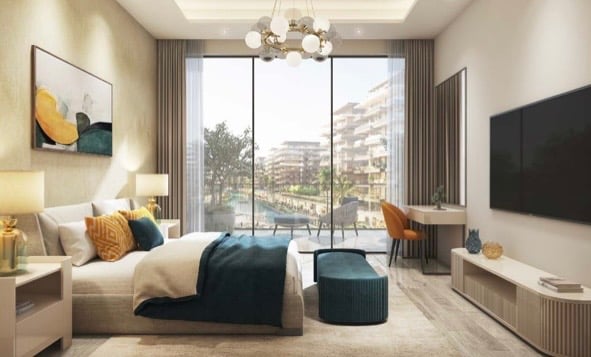 Modern appartment 1 bedroom with amazing view near by the new airport Dubai 4