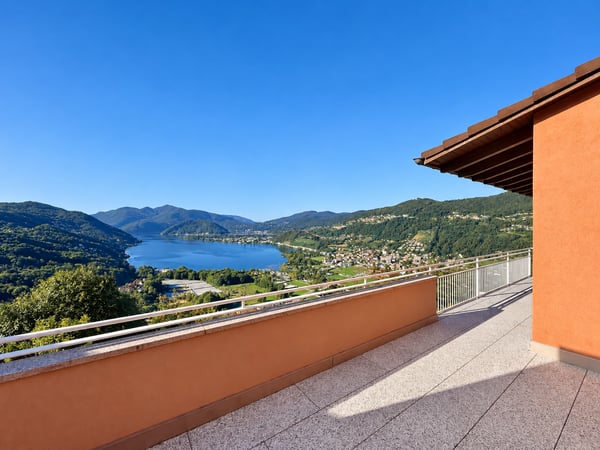 Elegante villa con vista panoramica sul lago, piscina a sfioro e giardino privato 2
