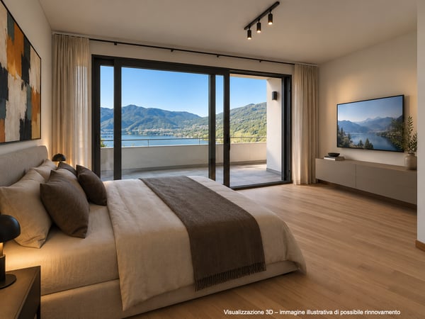 Elegante villa con vista panoramica sul lago, piscina a sfioro e giardino privato 22