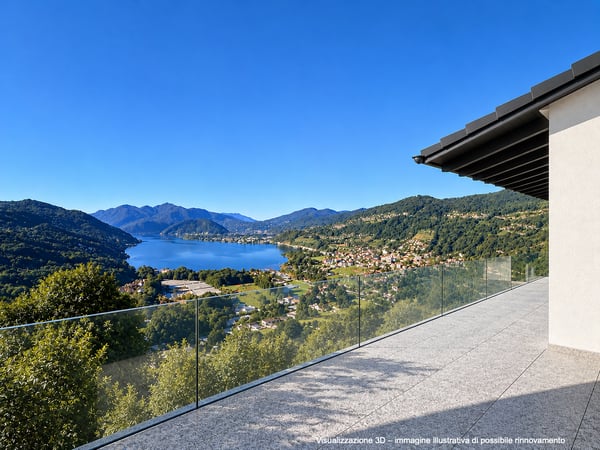 Elegante villa con vista panoramica sul lago, piscina a sfioro e giardino privato 4