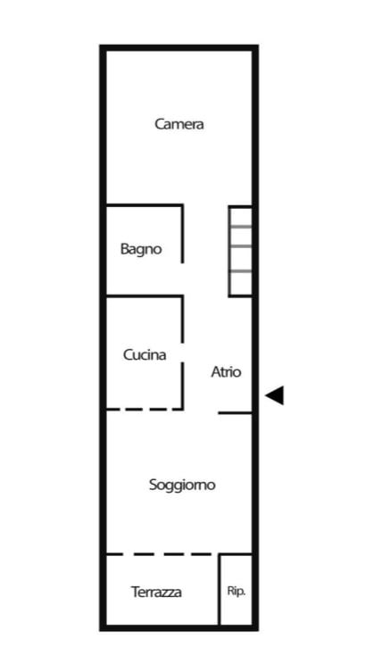 AFFITTASI Appartamento semi arredato di 1.5 locali a Lugano-Cassarate, posizione strategica 7