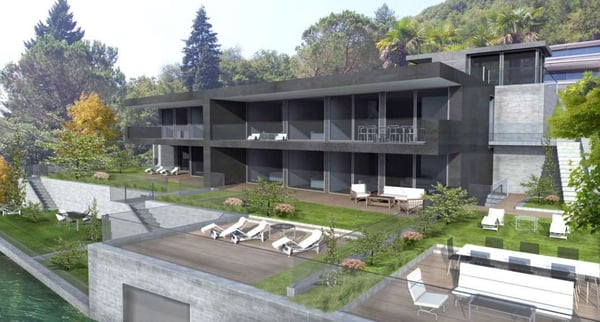 Magnifica villa moderna direttamente a lago 4