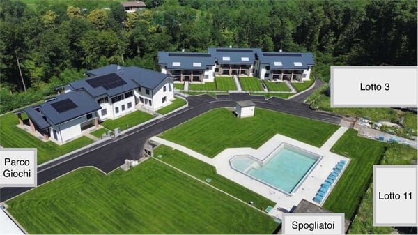 Bizzarone - Residenza Panorama: Trilocale con terrazzo, piscina e vist 1