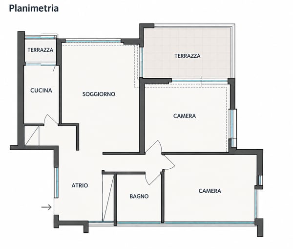 LUGANO LORETO – LUMINOSO 2.5 LOCALI CON AMPIA TERRAZZA, IMMERSO NEL VERDE 16
