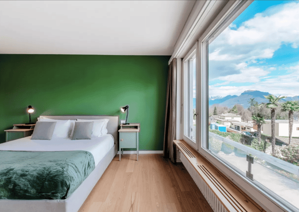 Bilocale arredato con balcone panoramico – Agra, Collina d’Oro 5