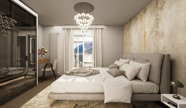 Elegante, lichtdurchflutete Maisonette mit Kamin in Ascona | Elegante duplex luminoso con camino ad Ascona 9