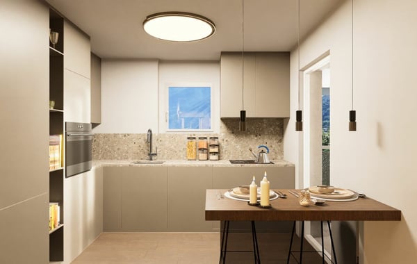 Elegante, lichtdurchflutete Maisonette mit Kamin in Ascona | Elegante duplex luminoso con camino ad Ascona 4