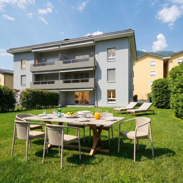 Ascona - appartamento raffinato con ampio giardino privato e camino 11