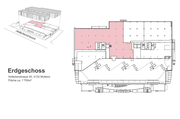 2’150 m² Erdgeschoss Lager- und Logistikfläche mit 8 m Raumhöhe im «Powerhouse» Muttenz 10