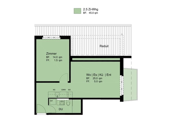 2.5 Zimmerwohnung in Olten zu vermieten (optional möbliert) 6