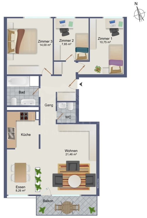 4.5-Zimmer-Wohnung in Münchenbuchsee. Durchdacht, hell und einladend. 13