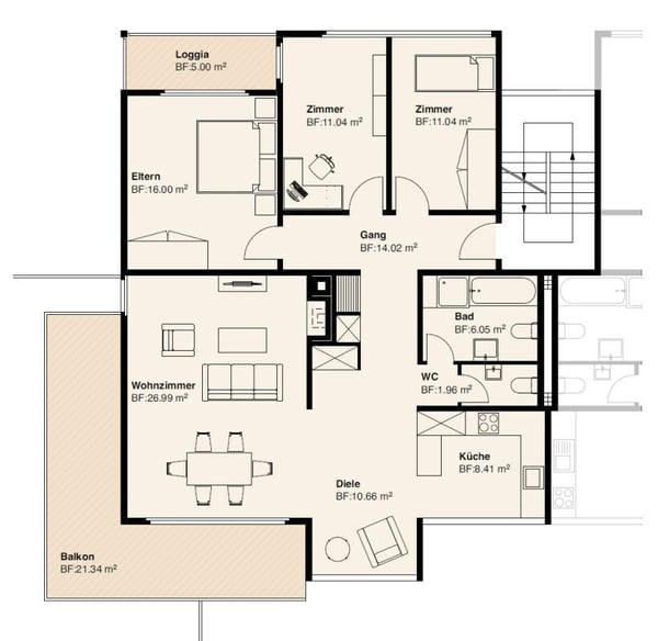 Sanierte Wohnung mit Weitsicht 2