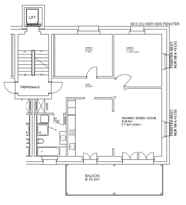 Modern wohnen  komfortabel und stilvoll mit grossem Balkon 8