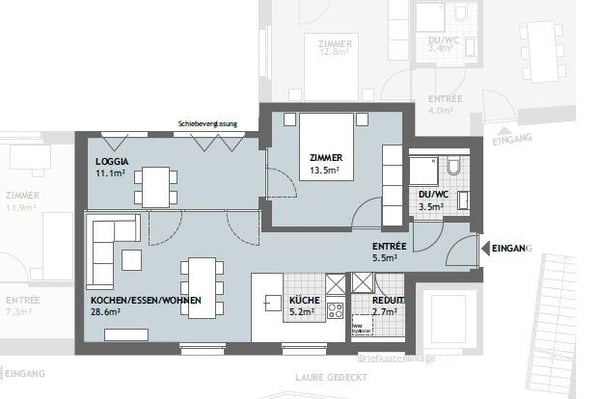 Schöne 2.5 Zimmer Neubauwohnung 9