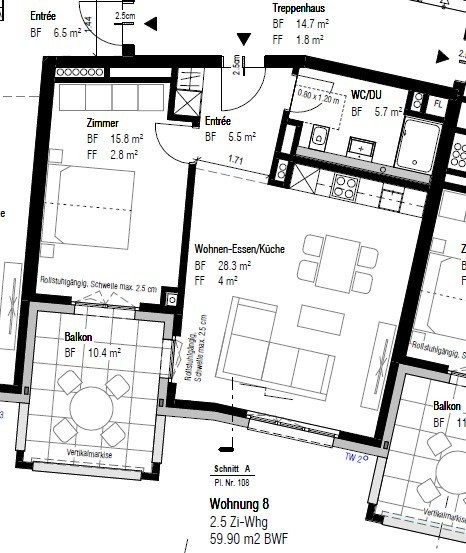 Grosszügige 2.5-Zimmerwohnung nahe Uni Irchel & Tierspital 7