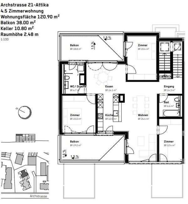 Moderne Wohnung in Uster zu vermieten 7