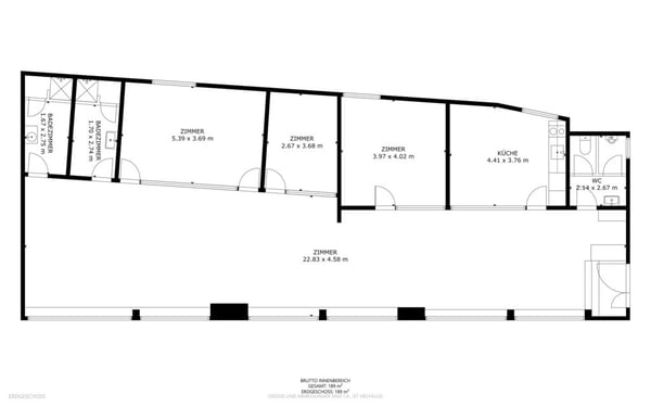 Praxis- oder Bürofläche an zentraler Lage - ca. 170 m2 12