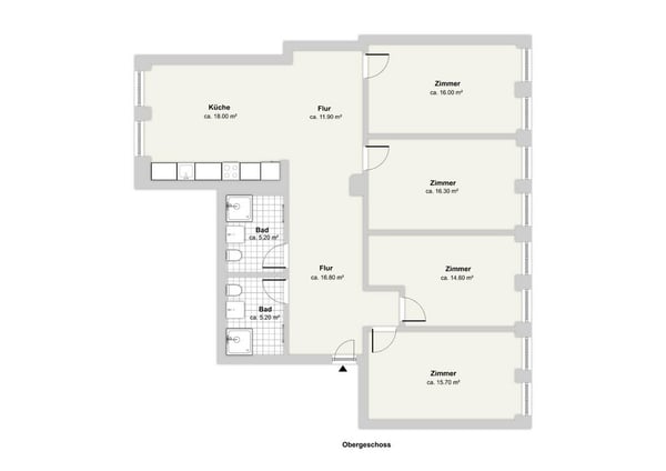 Grosse und moderne Wohnung an beliebter Lage 8