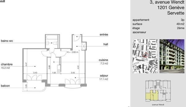A saisir ! Appartement meublé au centre-ville de Genève ! 7
