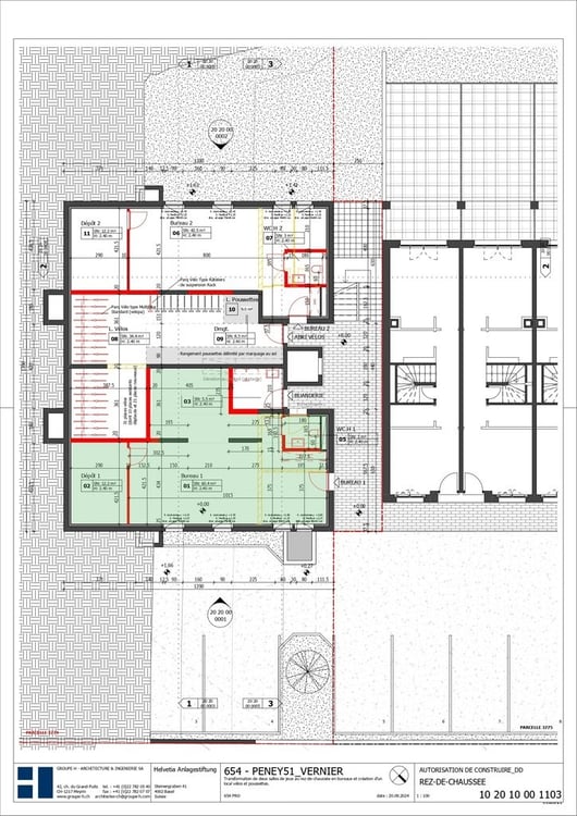 Bureau à louer (16m2) idéalement situé à Vernier 6