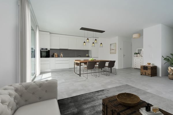 Affittiamo luminoso e moderno 1.5 locali con giardino privato 2