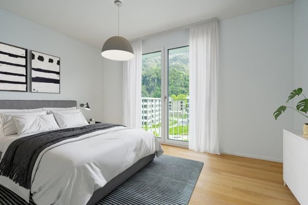 Affittiamo luminoso e moderno 1.5 locali con giardino privato 3