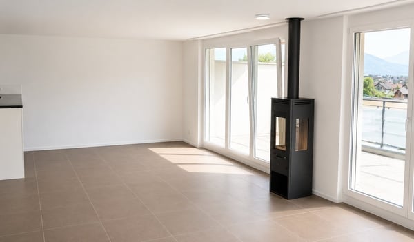 Wir vermieten eine 3.5 Zimmer-Attikawohnung mit Sicht auf die Berge 4
