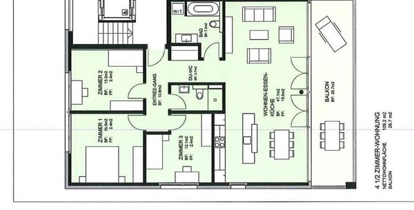 4.5 Zimmer Wohnung 6