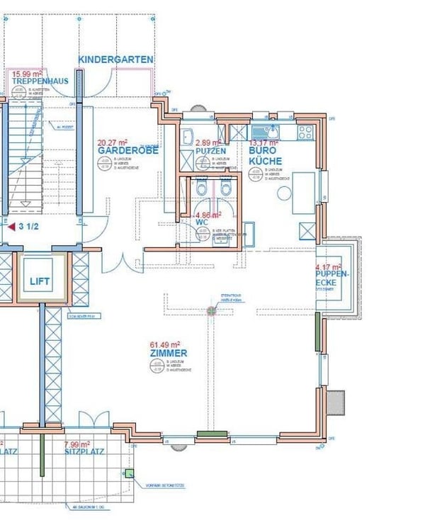Grosszügige Gewerbefläche mit 61 m2 Hauptraum 12