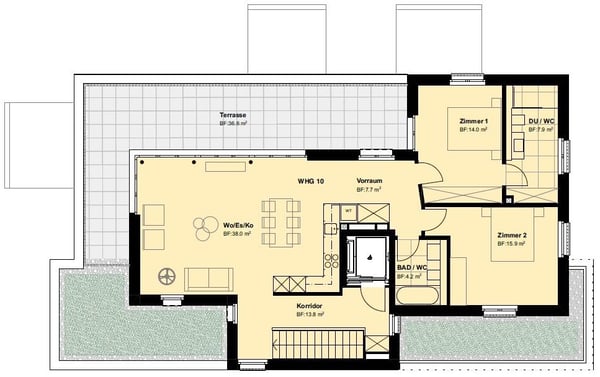 Moderne Attikawohnung zwischen Natur und Stadtzentrum 12