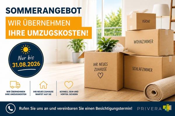 Sommer-Angebot bis 31.08.2026  Wir übernehmen Ihre Umzugskosten!