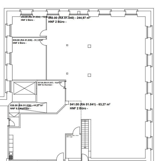 A louer surface de bureaux de 363 m2 avec coin cuisine 8