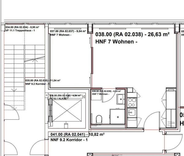 Bel appartement 2 pièces au 2ème étage à louer au Locle, idéalement situé 7
