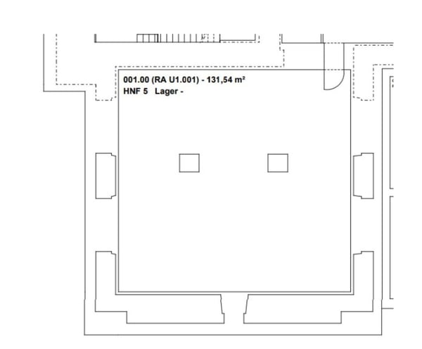 Grand dépôt d'env. 150 m2 à louer au sous-sol à l'Hôtel des Postes à Neuchâtel 2