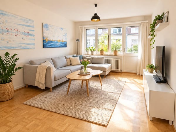 Attraktive 3.5-Zimmer-Wohnung mit Balkon und Lift in Basel 1
