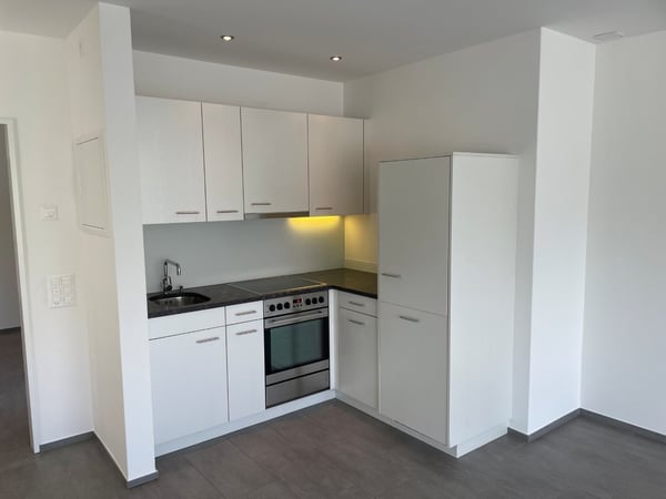 Moderne, helle 1-Zimmer-Wohnung mit Gartensitzplatz 3