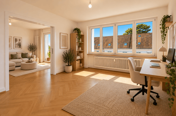 Altbaucharme trifft modernen Wohnkomfort – mit Balkon im Neubadquartier 2