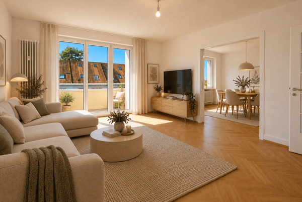 Altbaucharme trifft modernen Wohnkomfort – mit Balkon im Neubadquartier 6
