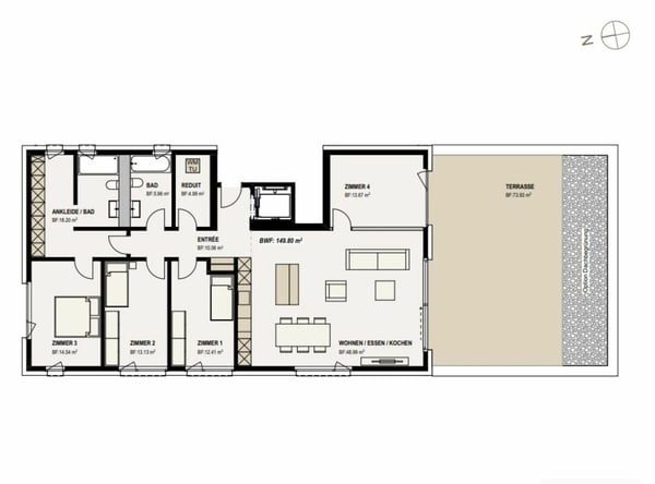 Neubau: 1.5-Zimmer-Attika-Eigentumswohnung 4